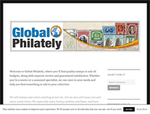 Tablet Screenshot of globalphilately.com